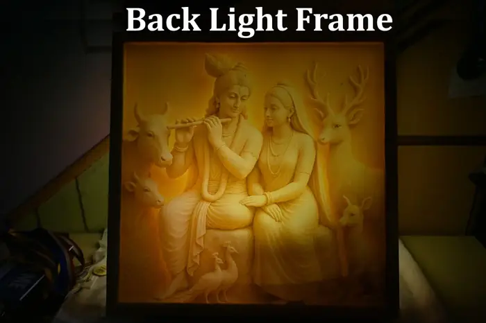 LED backlit religious photo frame